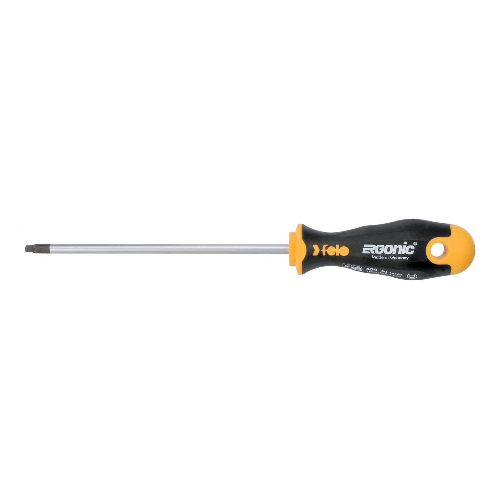 Felo 404 Ergonic Screwdriver Square #1 x 120mm Hardened Tip