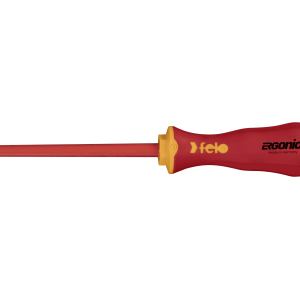Felo 413 Ergonic Screwdriver Flat 3.5 x 0.8 x 100mm Insulated Hardened Tip