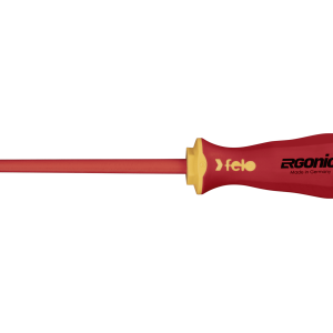 Felo 413 Ergonic Screwdriver  Flat 5.5 x 1.0 x 125mm Insulated Hardened Tip