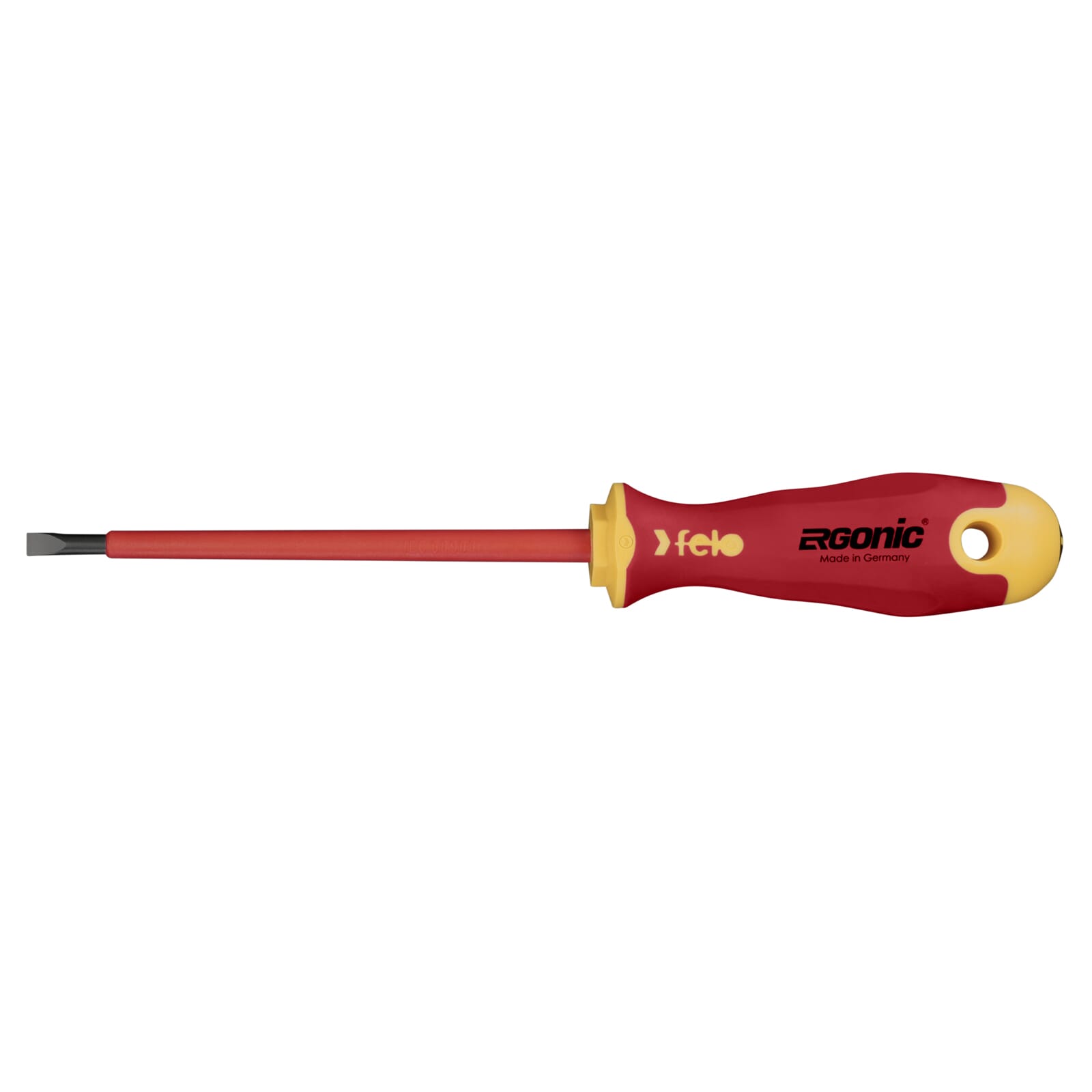 Felo 413 Ergonic Screwdriver Flat 5.5 x 1.0 x 125mm Insulated Hardened Tip