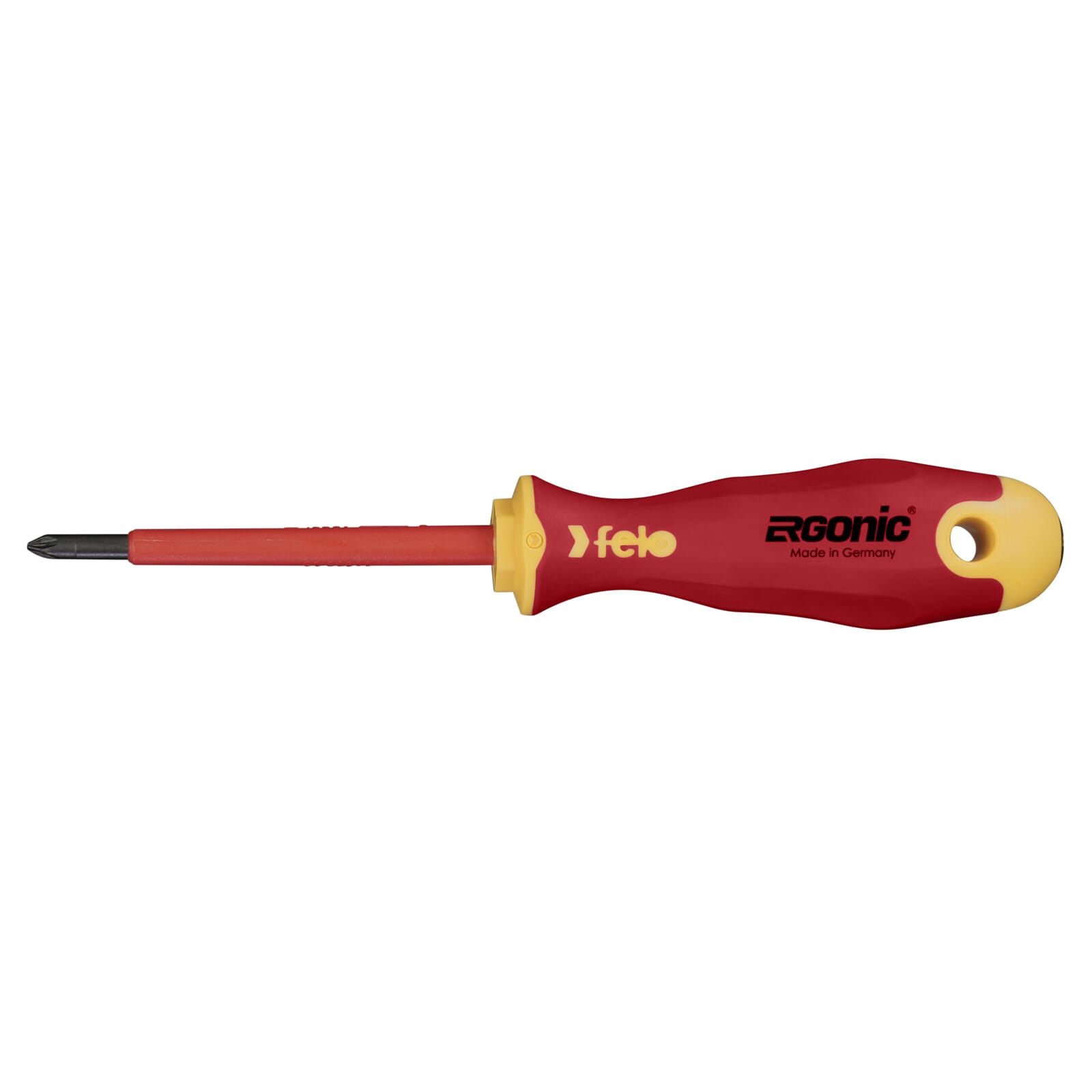 Felo 415 Ergonic Screwdriver Pozi #1 x 80mm Insulated Hardened Tip