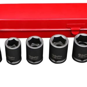 AmPro Air Impact Socket Set 1/2" Dr 10-22mm 10pc