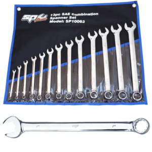SPANNER SET - ROE QUAD DRIVE SAE 13PC