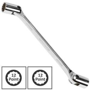 SOCKET - FLEXIBLE DOUBLE DUALHEAD SPANNER 14 X 15 MM