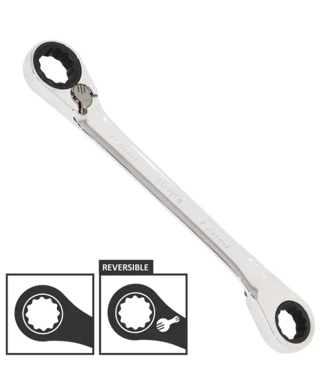 SPANNER DOUBLE RING REVERSIBLE GEARDRIVE METRIC 12MM X 13MM
