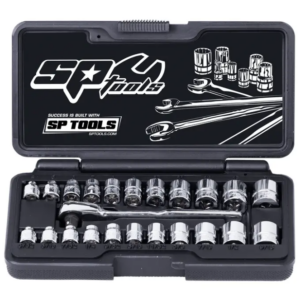 SOCKET SET - 1/4DR 6PT LOW PROFILE 23PC METRIC/SAE