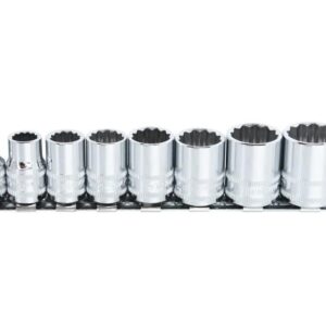 SOCKET RAIL - 3/8DR 12PT 10PC METRIC