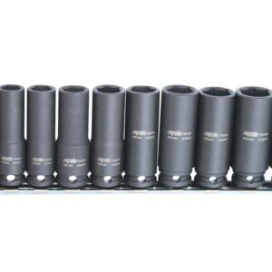 SOCKET RAIL IMPACT 3/8DR DEEP 6PT 10PC METRIC