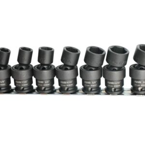 SOCKET SET IMPACT SWIVEL 7PC SAE 3/8DR 6PT
