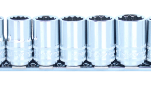 SOCKET RAIL 1/2DR 6PT 12PC METRIC