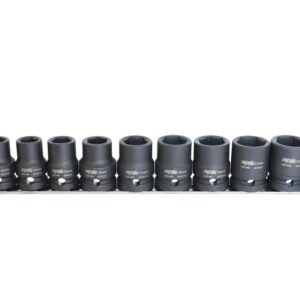 SOCKET RAIL IMPACT 1/2DR 6PT 11PC METRIC