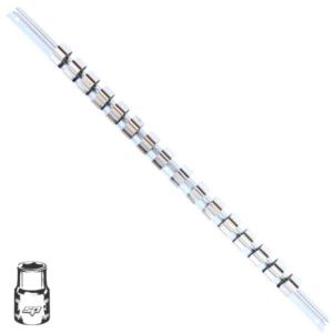 WORKSHOP - SOCKET RAIL 1/2"DR HOLDS 16PC (413MM/16IN)