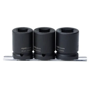SOCKET RAIL IMPACT 3/4DR DOUBLE SQ 3PC METRIC