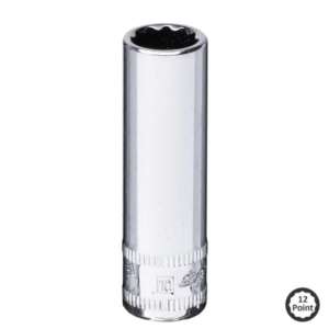 SOCKET - 1/4"DR DEEP 12PT METRIC 9MM
