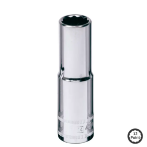 SOCKET - 1/2"DR DEEP 12PT METRIC 12MM