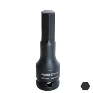 SOCKET IMPACT 1/2"DR INHEX METRIC 12MM SP TOOLS