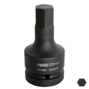 SOCKET IMPACT 1"DR INHEX METRIC 19MM