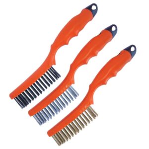 WORKSHOP - BRUSH WIRE 254MM 3PC SET - 4 X 16 ROW