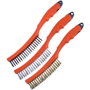 WORKSHOP - BRUSH WIRE 355MM 3PC SET - 3 X 19 ROW