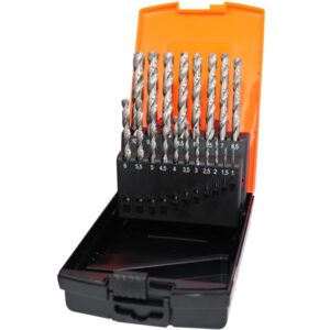 CUTTING TOOLS - HSS DRILL BITS HIGH SPEED STEEL METRIC - 19PC SET