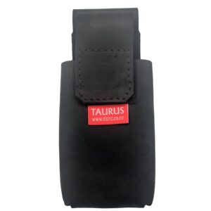 Taurus Tough Full Leather Phone Pouch Standard Black