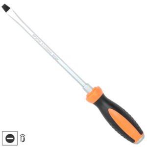 SCREWDRIVER - SLOTTED GO-THRU HEX BOLSTER 6.5X100MM