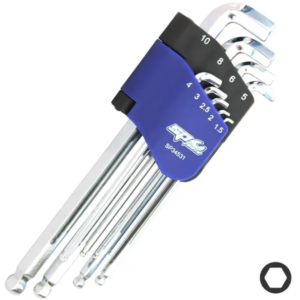 KEY SET - METRIC HEX STUBBY BALL DRIVE 9PC