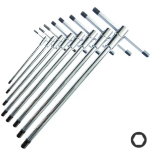 KEY SET - METRIC HEX SLIDING T-HANDLE 8PC