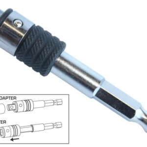 BIT SET - QUICK CHANGE SOCKET TO BIT - 1/4"DR & 1/4" HEX