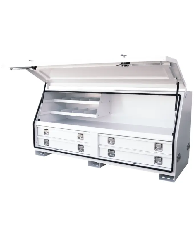 TOOL BOX - TRUCK BOX 1760MM 4 DRAWER WHITE