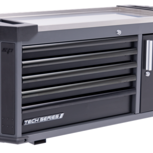 TOOL BOX - TECH SERIES POWER TOOL CUPBOARD 5 DRAWER DIAMOND BLACK