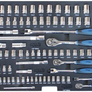 EVA TOOLKIT - 81PC METRIC/SAE- SOCKET AND ACCESSORIES