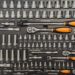 EVA TOOLKIT - 122PC METRIC/SAE- SOCKET AND ACCESSORIES