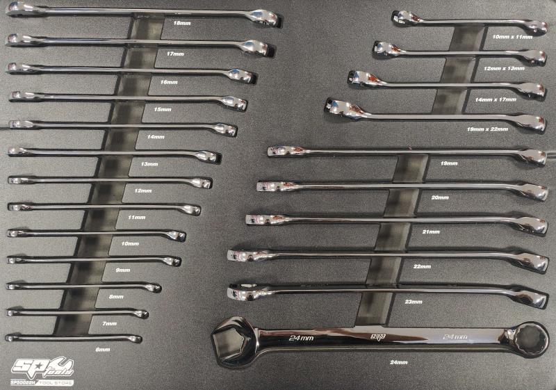 EVA TOOLKIT - 23PC METRIC - ROE AND FLARE SPANNERS