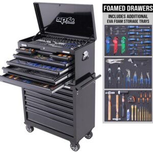 TOOLKIT 417PC METRIC/SAE - SUMO SERIES 14 DRAWER BLACK FOAMED
