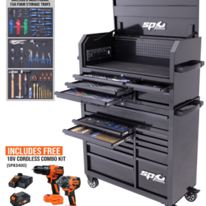 TOOLKIT 305PC METRIC/SAE - SUMO SERIES POWER HUTCH 18 DRAWER BLACK FOAMED