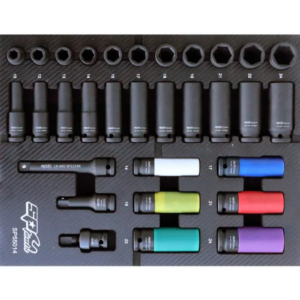 EVA TOOLKIT 31PC METRIC - 1/2" IMPACT SOCKETS TECH SERIES