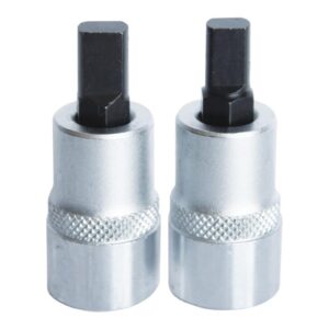 SOCKET SET 2PC 3/8" DR X 45MM(L) PRY BIT