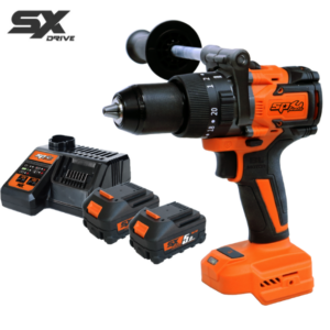 CORDLESS - 18V HAMMER DRILL/DRIVER BRUSHLESS - 5.0AH X2 BATTERIES & CHARGER - SX DRIVE