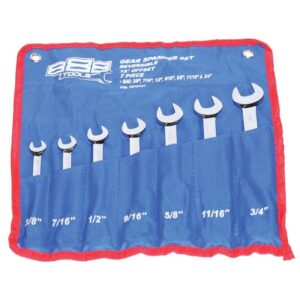 SPANNER SET - ROE GEARDRIVE REVERSIBLE SAE 7PC