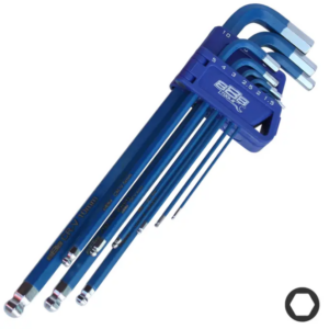 KEY SET - METRIC HEX LONG BALL DRIVE 9PC