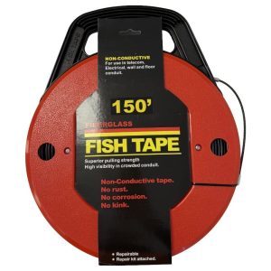 Sam Rock 0315FAH Fish Tape Fibreglass 45metre (With winder case)