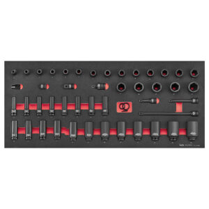 Teng 50pc 1/2in Impact Socket Set FOAM6X6