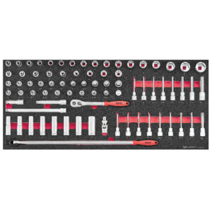 Teng 78pc Socket Set 1/2in FOAM6X6
