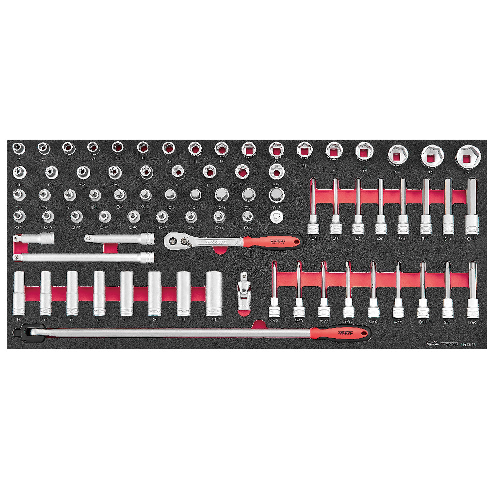 Teng 78pc Socket Set 1/2in FOAM6X6