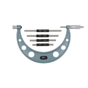 Mitutoyo Outside Micrometer 100-200mm x 0.01mm Interchangeable Anvils