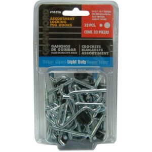 Crawford Peg Board Hooks 32pce Assorted #182A