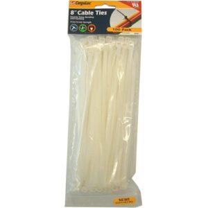 Cargoloc Cable Ties Natural 100-pce 50lb Capacity #32482 200mm