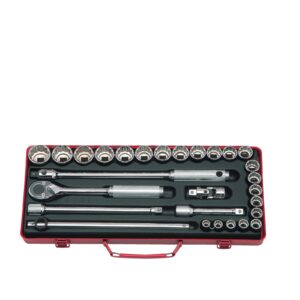 Koken 4241M Socket Set 12pt 28pc 1/2"Dr 10-32mm