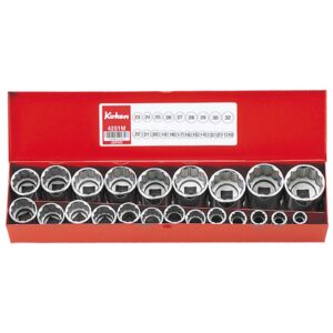 Koken 4251M Socket Only Set 12pt 22pc 1/2"Dr 10-32mm